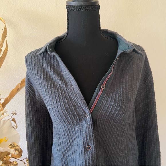 SOLD Carbon 2 Cobalt Dark Green 100% Cotton Mens/Unisex Button Down - Picture 6 of 7